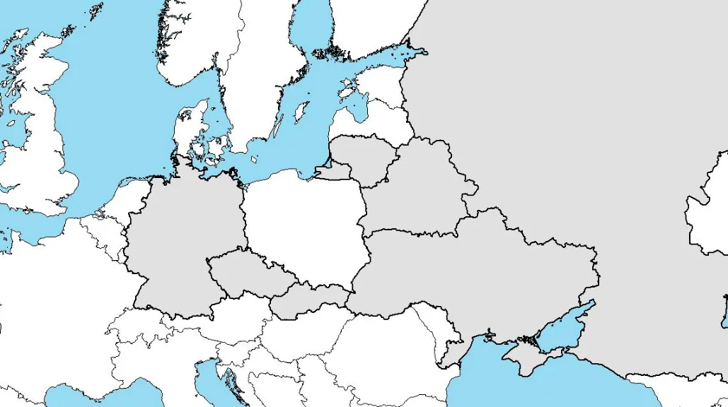 sąsiedzi Polski na mapie